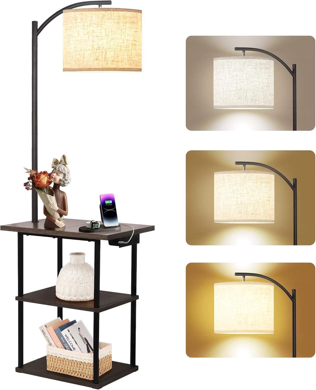 End Table With Lamp