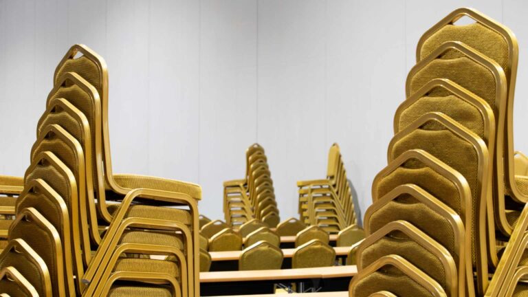 Fabric stack chairs