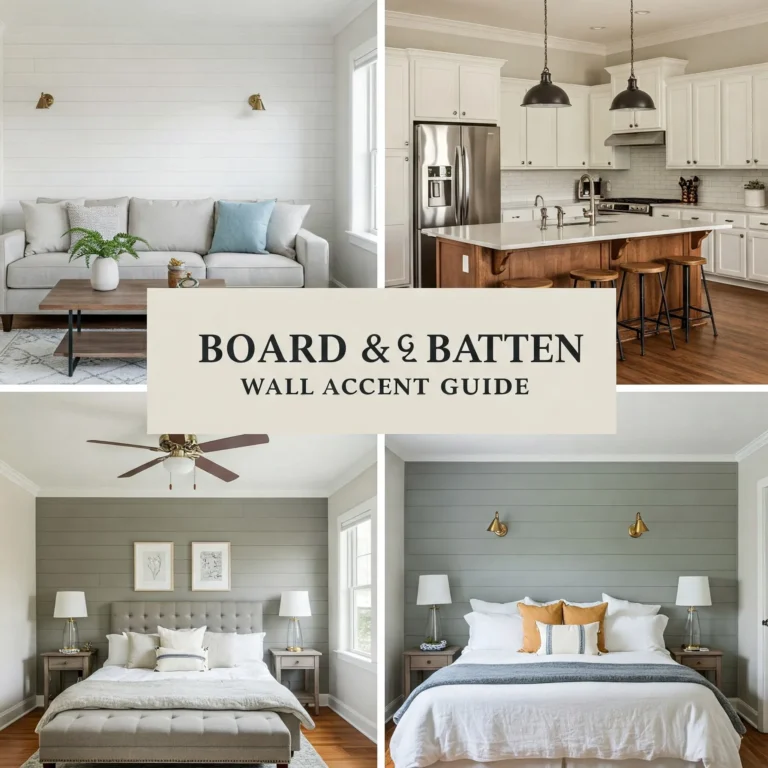 Attachment Details Board and batten wall accent