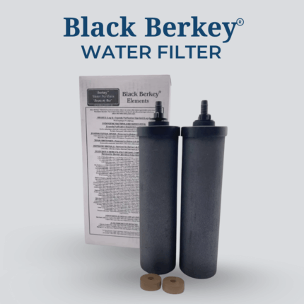 Set of 2 Black Berkey replacement water filter elements for gravity-fed systems